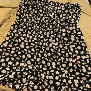 Flower printed romper